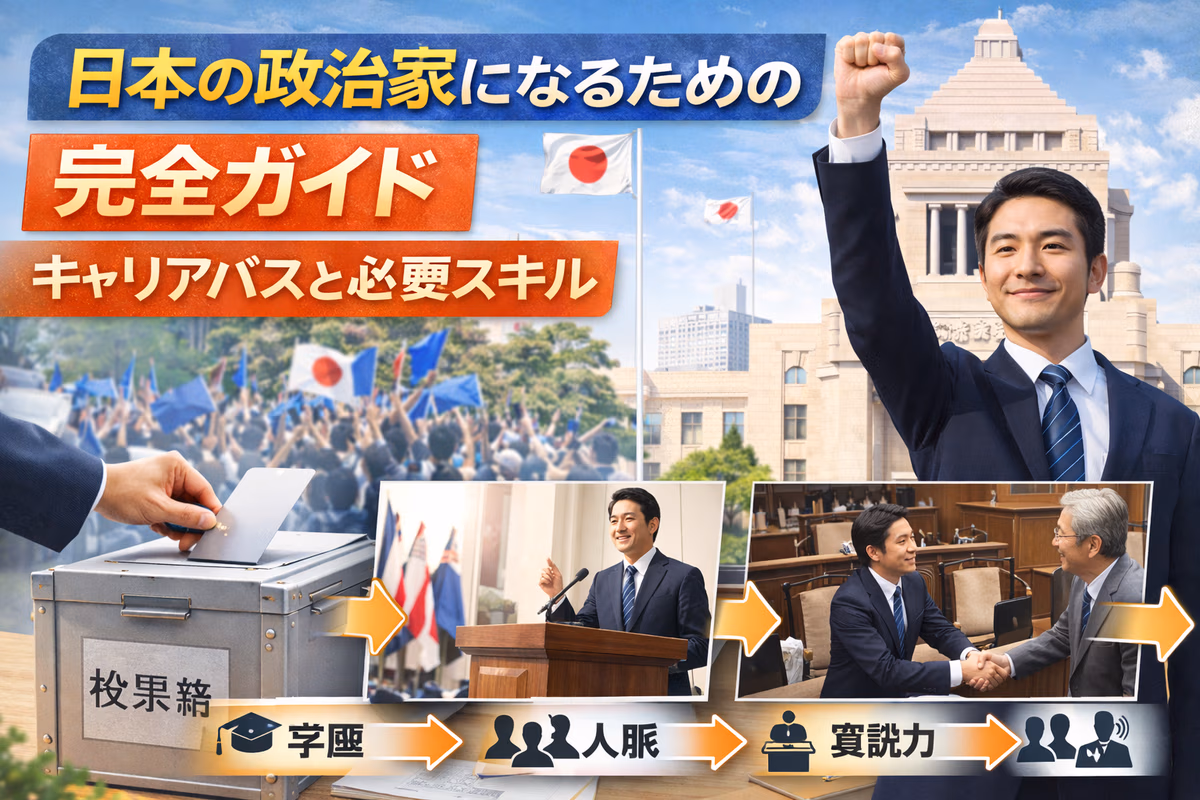 日本の政治家になるための完全ガイド:キャリアパスと必要スキル